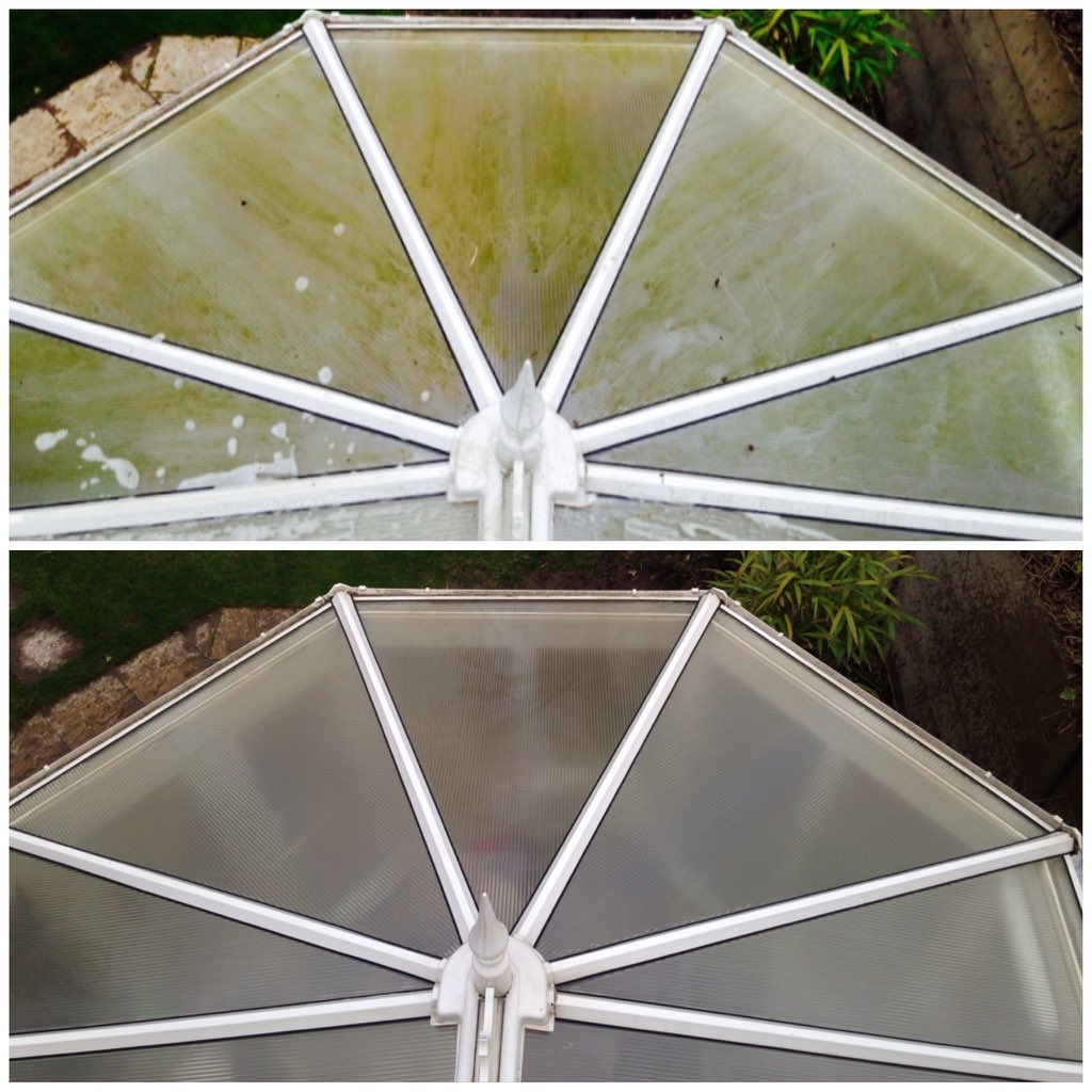 WindowCleaner4U's tweet image. Conservatory roof cleaned before &amp;amp; after picture 
Contact Us For your FREE Quotation
07983 719626