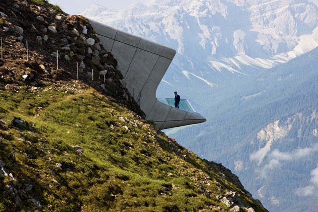 Messner Mountain Museum, Corones, Italy by Zaha Hadid, recipient of the 2016 #RoyalGoldMedal bit.ly/1Uv5j5b