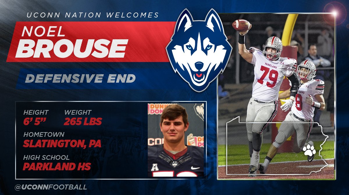 UConnFootball's tweet photo. Welcome to UConn Noel Brouse! #NSD2016 https://t.co/FKaLXh5iF2