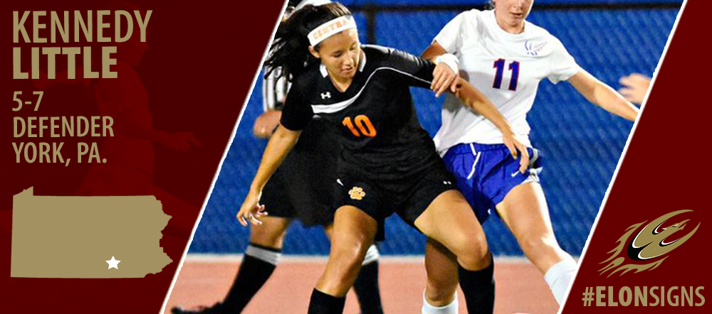 ElonWSoccer's tweet photo. Up next, York, Pa. native, Kennedy Little! Welcome to #Elon, Kennedy! #ElonSigns #EUWS https://t.co/bTxIIeMY08