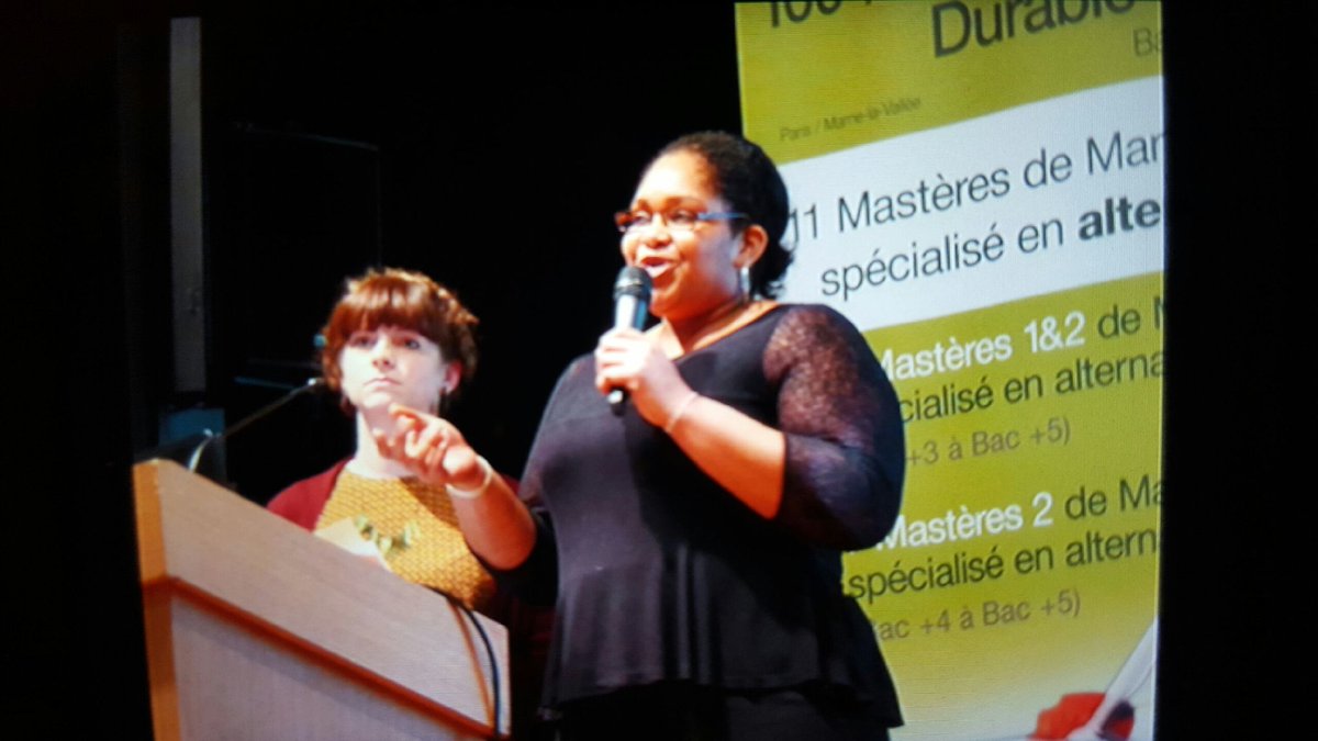 GroupeHEMA's tweet photo. Intervention d Erin et Vanessa Cop'leaders de la #COP21desEtudiants de l #ISEADD https://t.co/l1ciCa6ae7