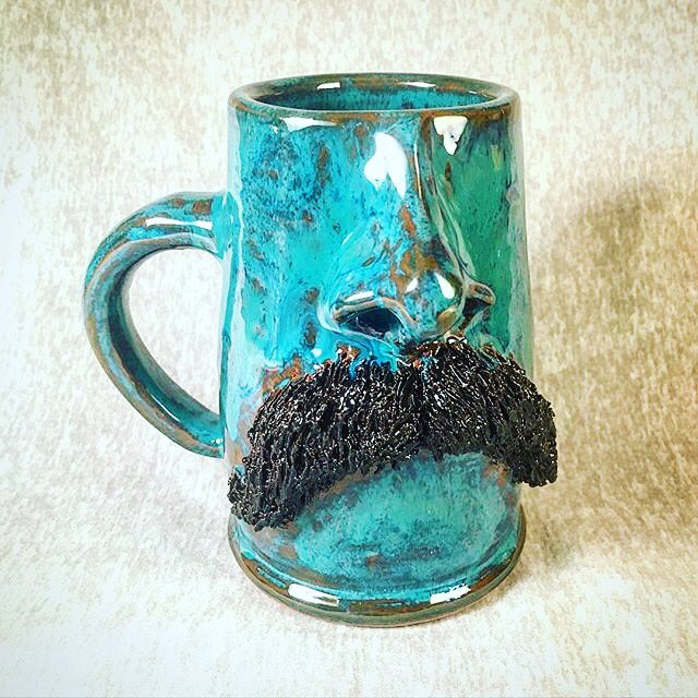 There's a name for a coffee mug without a mustache ... Inferior. Get yours at MassAppealCoffee.com