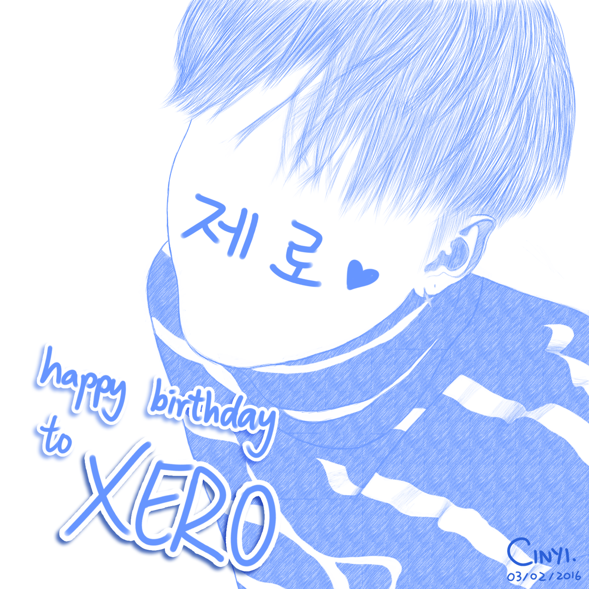 cinyicinyi's tweet photo. @XEROZH 지호오빠 생일축하해요💕 #HappyXeroDay https://t.co/nCZx3sSE5c