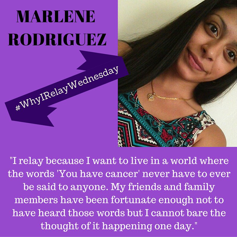 AdelphiRelay's tweet image. This week's #WhyIRelayWednesday features Marlene Rodriguez, a pre-events lead! #AdelphiRelay #PaintAdelphiPurple
