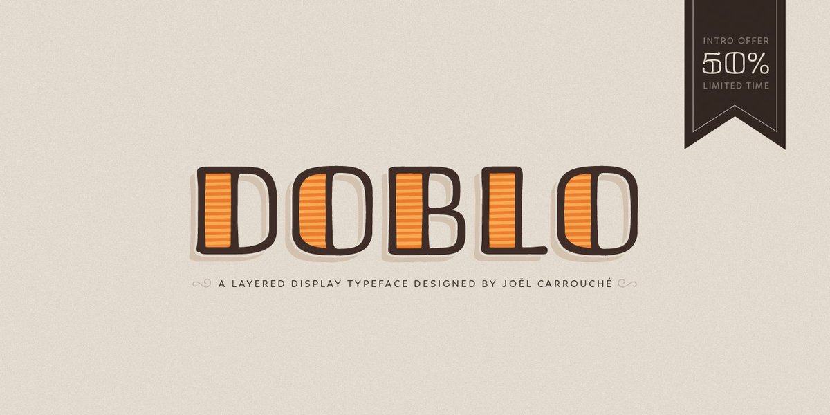 Doblo is now on Myfonts, and 50% off for a limited time !
➺ myfonts.com/fonts/jcfonts/…