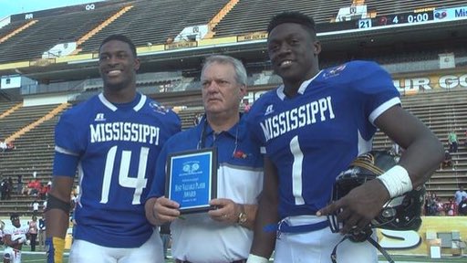 RobbyDonoho's tweet photo. Two months ago, they were named the MS/AL All-Star MVP's.
Now, they're teammates. At Ole Miss. Deadly, dynamic duo. https://t.co/GfopaWApZt