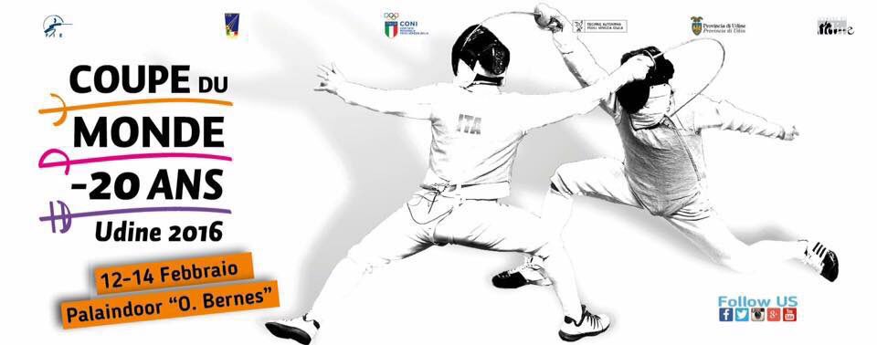 Federscherma's tweet photo. #UDINE - Coppa del Mondo under 20 dal 12 al 14 febbraio #scherma https://t.co/C28XcGUmHt