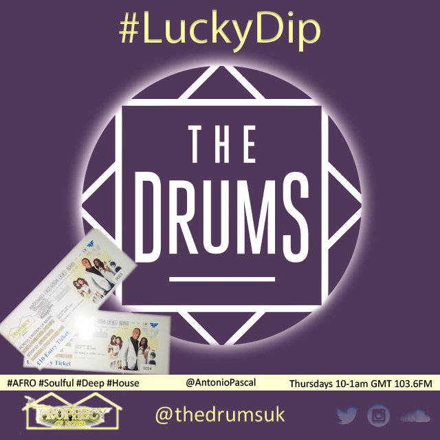 win tkts
1 follow <a href="/theDRUMSuk/">theDRUMS</a> 
2 tweet #prophecyofhouse #LuckyDip
Winner drawn &amp; announced between 10-1am Thursday
