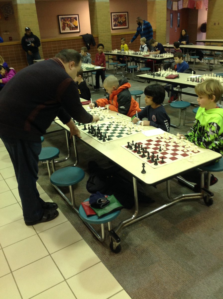 Chess master Jim Dean playing the BSE Chess Club