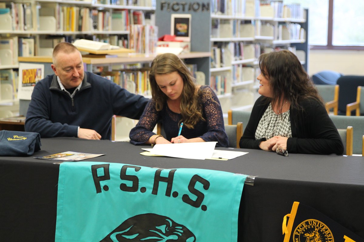 PlymouthSch's tweet photo. PSHS Mackenzie Green signing her #LetterofIntent to play #soccer @PaceUniversity. Congratulations! #PPSstudents https://t.co/PoFR5dN8tB