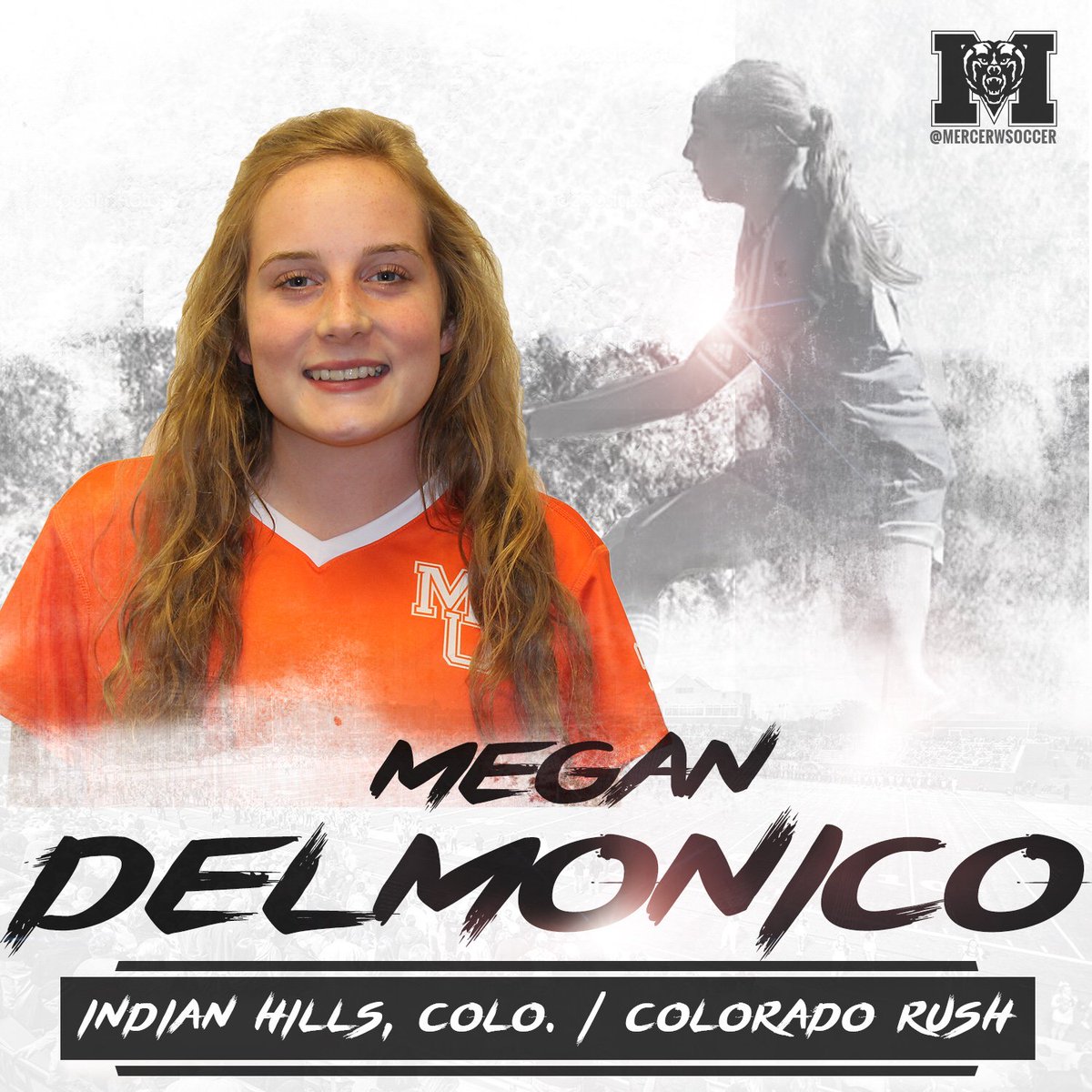 MercerWSoccer's tweet photo. We're pleased to announce the addition of @delmegano to the Mercer family! #Bears20 https://t.co/glJxbNAMnf
