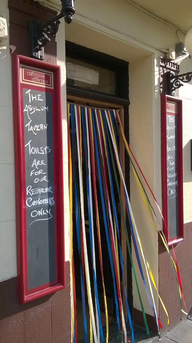 23framesband's tweet photo. @shitlondon Toilet policy a bit strict at the Asylum tavern in Peckham https://t.co/rWvFMIeXc9