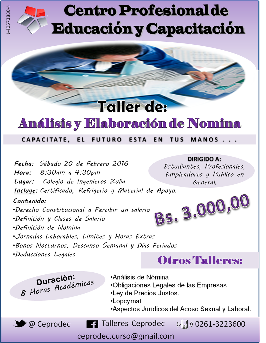ceprodec's tweet image. Te Invitamos a Nuestros Talleres, contactanos.... 0261-3223600