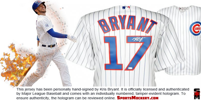 sportsmockery's tweet image. ✶ FREE AUTOGRAPHED KRIS BRYANT JERSEY ✶

TO WIN: RT 

Winner picked 3/1. #Chicago #Cubs #WeAreGood @KrisBryant_23