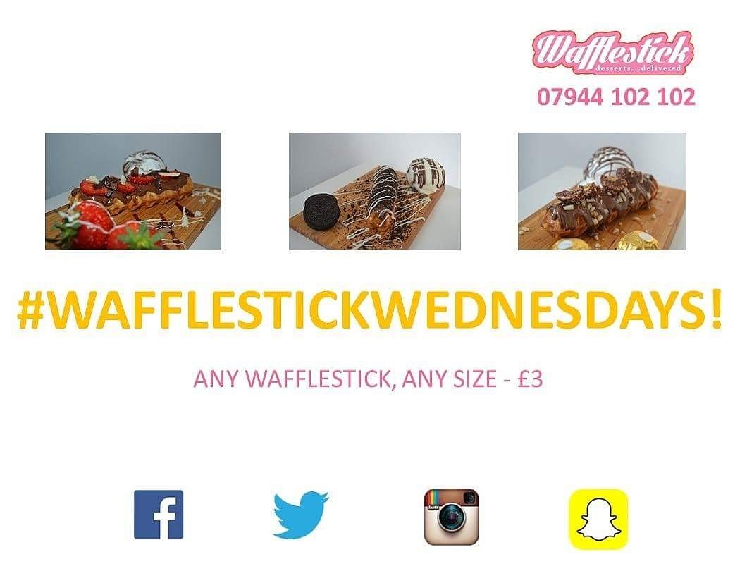 #WAFFLESTICKWEDNESDAYS.. Say No More! Open 6.30-11pm.. 07944 102 102
