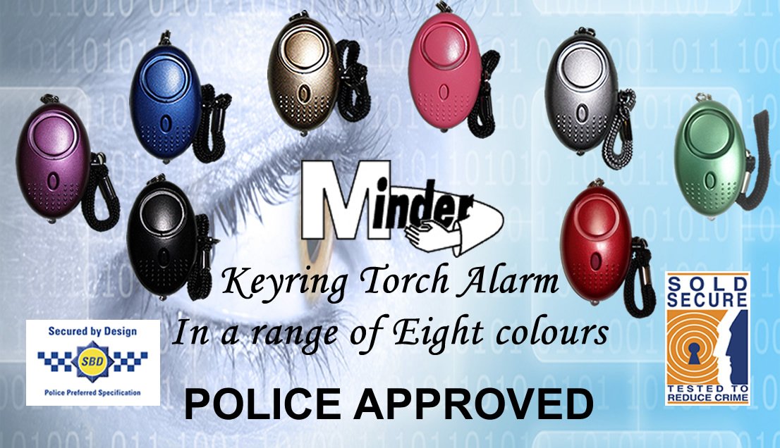 JNE_Security's tweet photo. Our Minder Police Approved Mini Keyring Torch Alarm @ACPOSBD #sbd #personalsafety #personalalarms #8colours https://t.co/X0oOfo2ezl