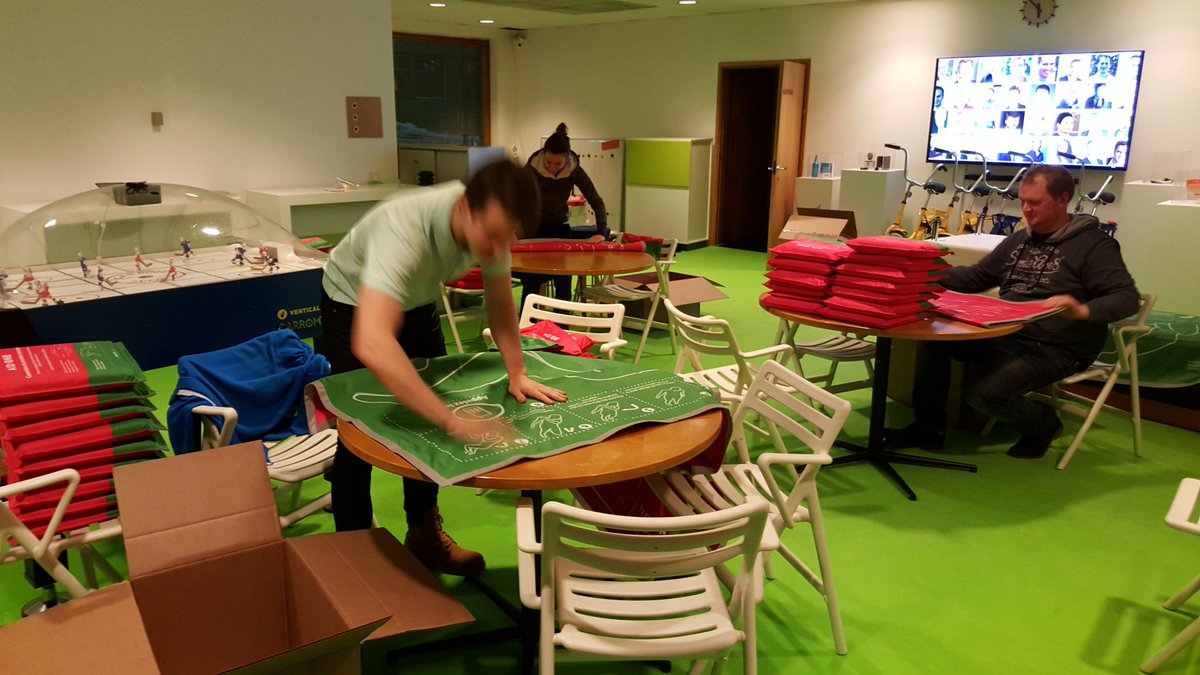 VerticalVC's tweet photo. Jussi, Maud and Tuomas from @AidOneSolutions preparing shipments! #firstaid https://t.co/qqudkZwNn0