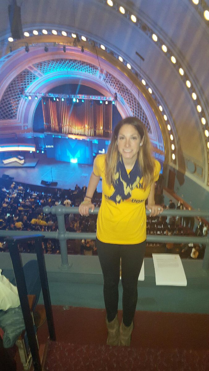 SpryIdeas's tweet photo. Our Marketing Manager @KatieSpence4957 is at the @umichfootball #NationalSigningDay event! #NewBlue https://t.co/y1AZsfyuQM