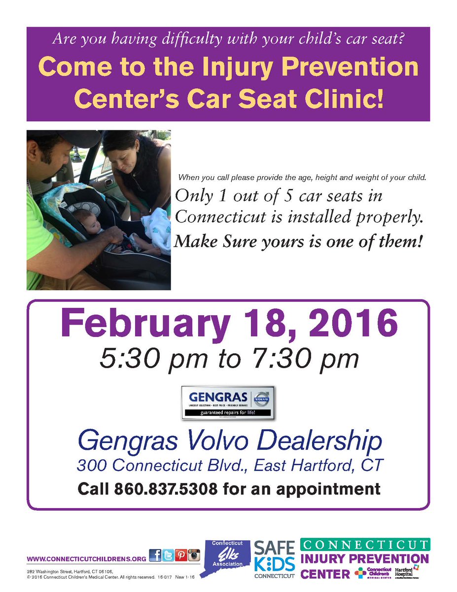 GengrasVolvo's tweet photo. #GengrasMotors and #CCMC are excited to host our February Car Seat Clinic! Make sure your car is safe! #GengrasCares https://t.co/2WFL8lQgTr