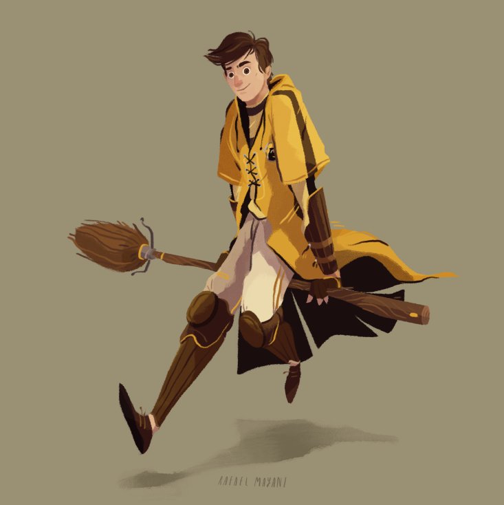 Fusión expandir Arturo Rafael on Twitter: "After being sorted into Hufflepuff, I wanted to draw  myself in Quidditch robes. #hogwartsona #harrypotter  https://t.co/5AMK99TwSK" / Twitter