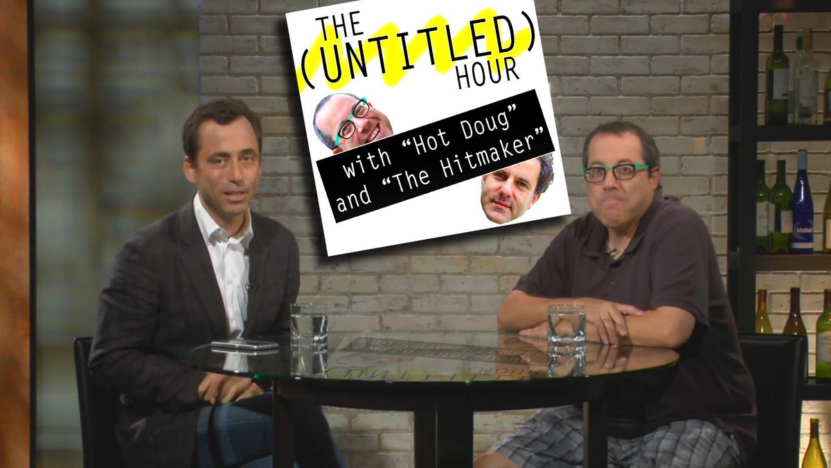 UntitledHour's tweet photo. Past #UntitledHour guest David Manilow now becomes the host! #HotDoug appears on #ChatPlease https://t.co/hx34eVcBIS https://t.co/7xJBxgSGMT