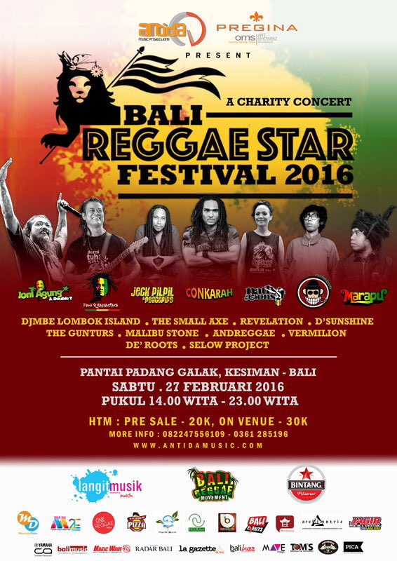 @Sahabat_Reggae <a href="/KabarReggae/">Kabar Reggae</a> <a href="/KomunitasReggae/">Reggae Indonesia</a> <a href="/reggaeville/">REGGAEVILLE.com</a> <a href="/ReggaeNation/">Brittany</a> <a href="/JamaicanSoundID/">Jamaican Sound ID</a> #brsf2016 by @ReggaeBali
