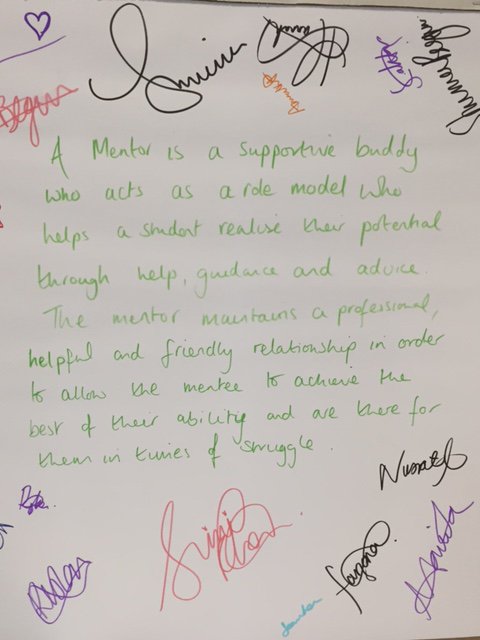 2020learning's tweet image. Just started our @ILM_UK #LearningMentors programme at #CentralFoundationGirlsSchool - students define their role
