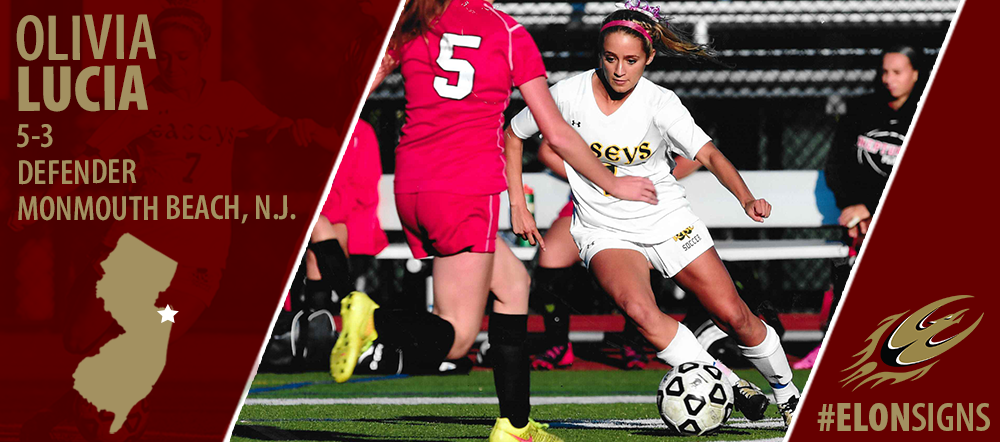 ElonWSoccer's tweet photo. We are pleased to welcome our next 2016 signee, Olivia Lucia! Welcome, Olivia! #ElonSigns #EUWS https://t.co/3BFH1nVvSm