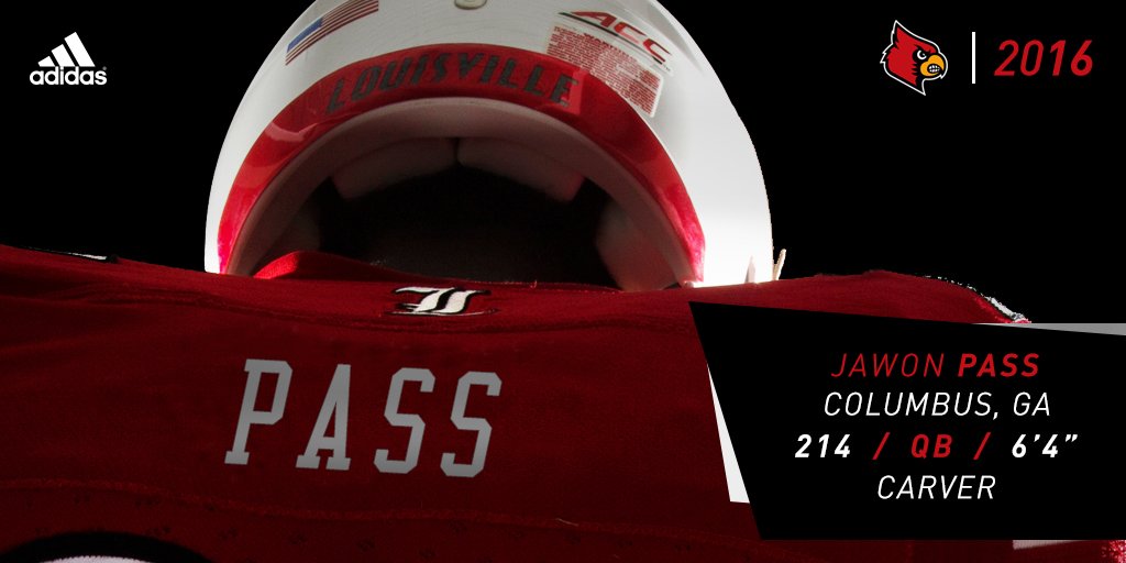 Rocco_Gasparro's tweet photo. The quarterback position landed a 4-four recruit with the signing of Jawon Pass from Columbus, Ga. #ULClassof2016 https://t.co/4BFOZpOk7g