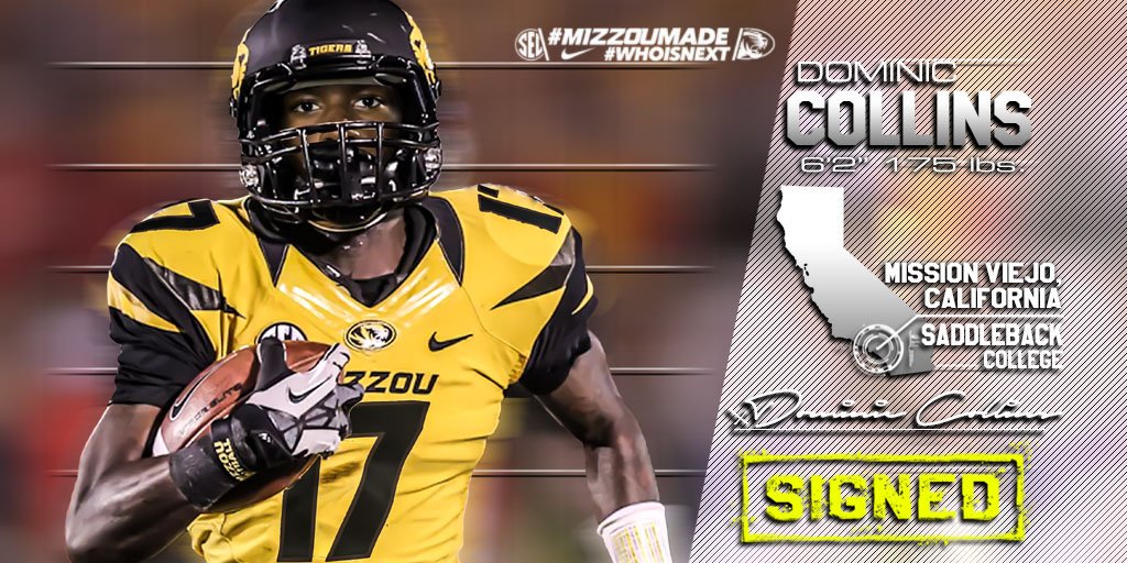 Coach_Otter's tweet photo. IT'S OFFICIAL! @dominiccollinss is going to be #MizzouMade! Welcome to the #MizFam! https://t.co/DdFbVzndbQ