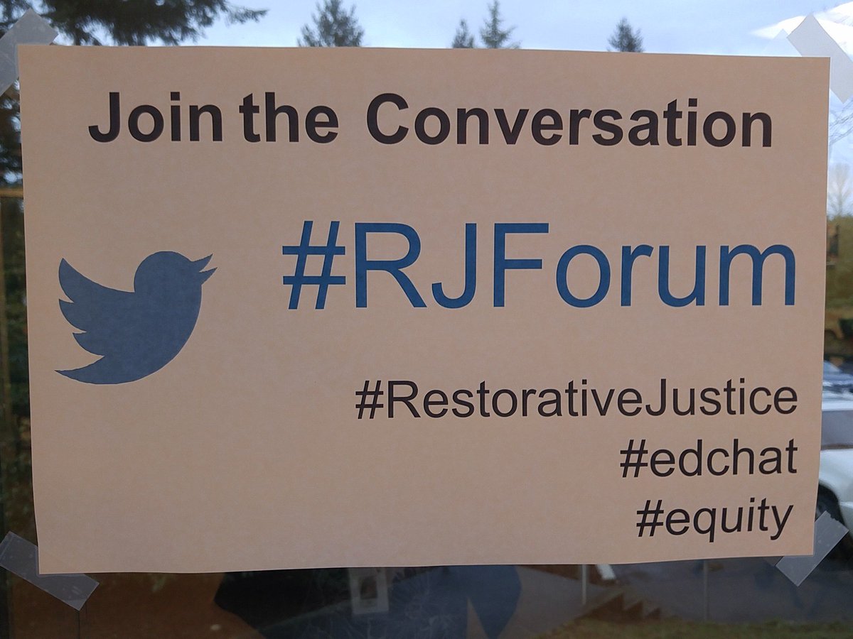 JillPatnode's tweet photo. Can't wait for Restorative Justice Forum for secondary principals to start in FedWay! #psesd #rjforum#edchat #equity https://t.co/Yma286zp5B