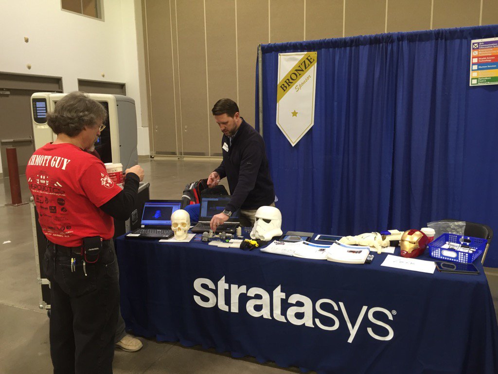 AVHS_STEM's tweet photo. #STEM Expo at Mpls convention center with Stratasys.  Presenting w/reps from @valleymiddle &amp; @CedarParkSTEM https://t.co/GKgaNzX7r6