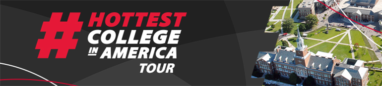 It'sssss baaaack! Join us for the 2016 #HottestCollegeInAmerica Tour. ow.ly/XvnUf