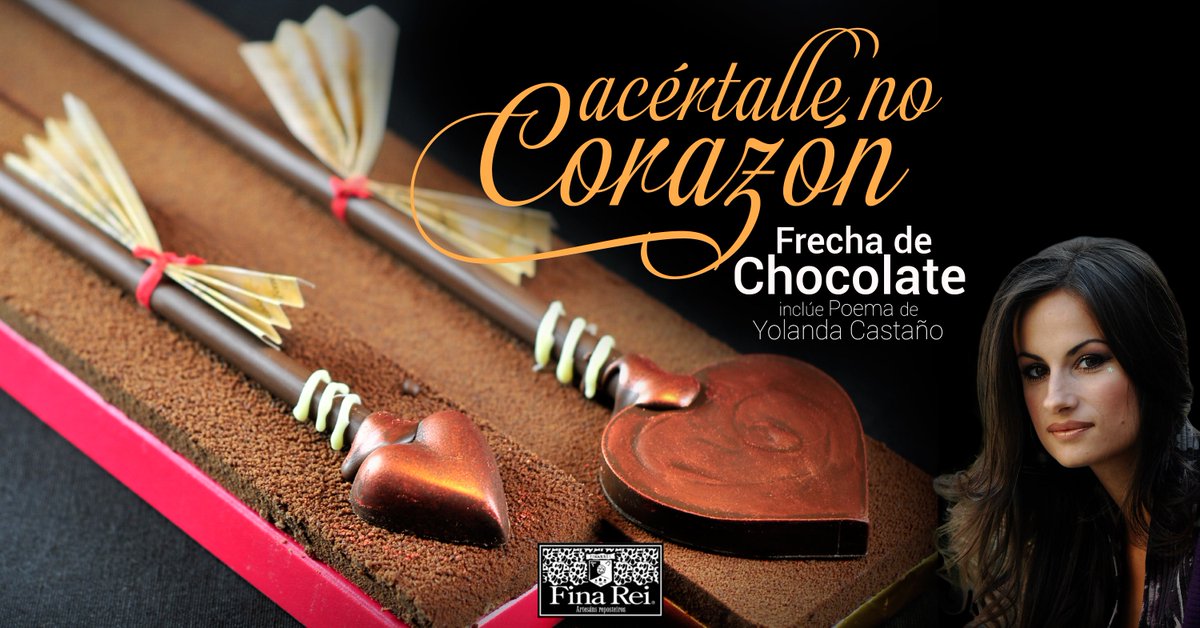 #SanValentin achégase e queres algo co que realmente sorprender? Frecha de Chocolate >> finarrei.com