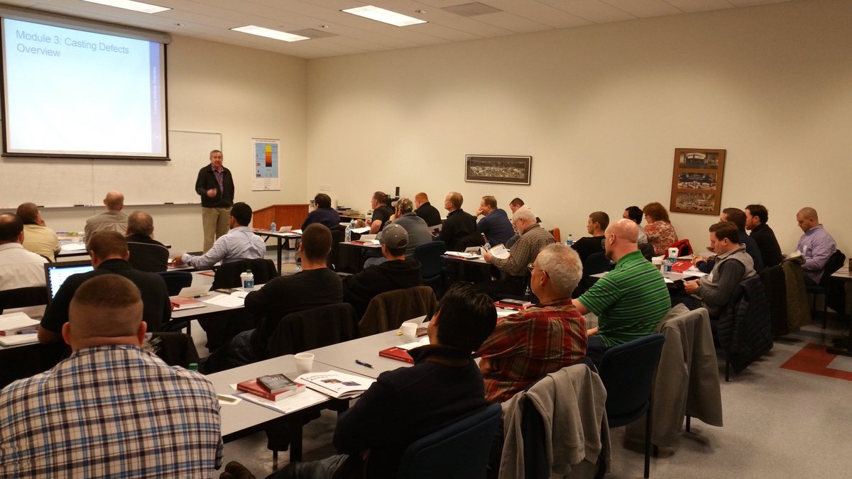jerrycall77's tweet photo. Scott Lammers facilitates the skill learning at a sold out Casting Defects Analysis class. @AmerFoundrySoc https://t.co/sQ994JsDtc