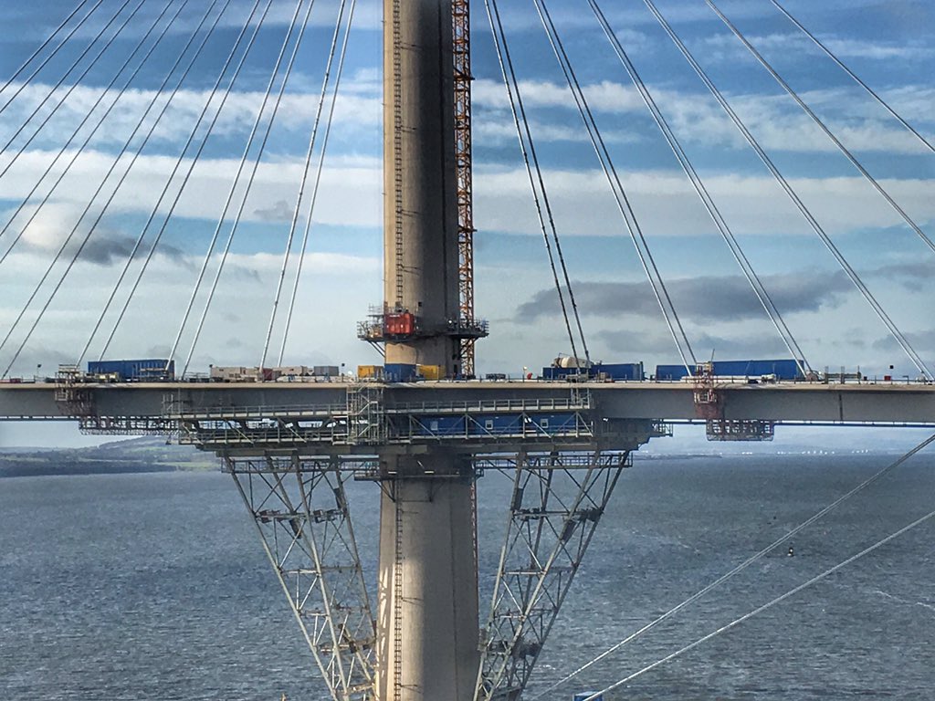 FunkyEllas's tweet photo. Had a walk over the @forthroadbridge today to see the progress of the @NewForthBridge. Coming along nicely! https://t.co/ySJsank7rn