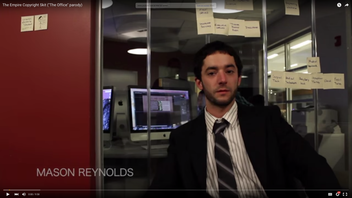 ReynoldsDesign1's tweet photo. #Laugh n'#learn #copyright in this #video we did!#Parody #Comedy #TheOffice @NEInstituteTech https://t.co/2EI8PvzeS8 https://t.co/MvJtBrvJMS