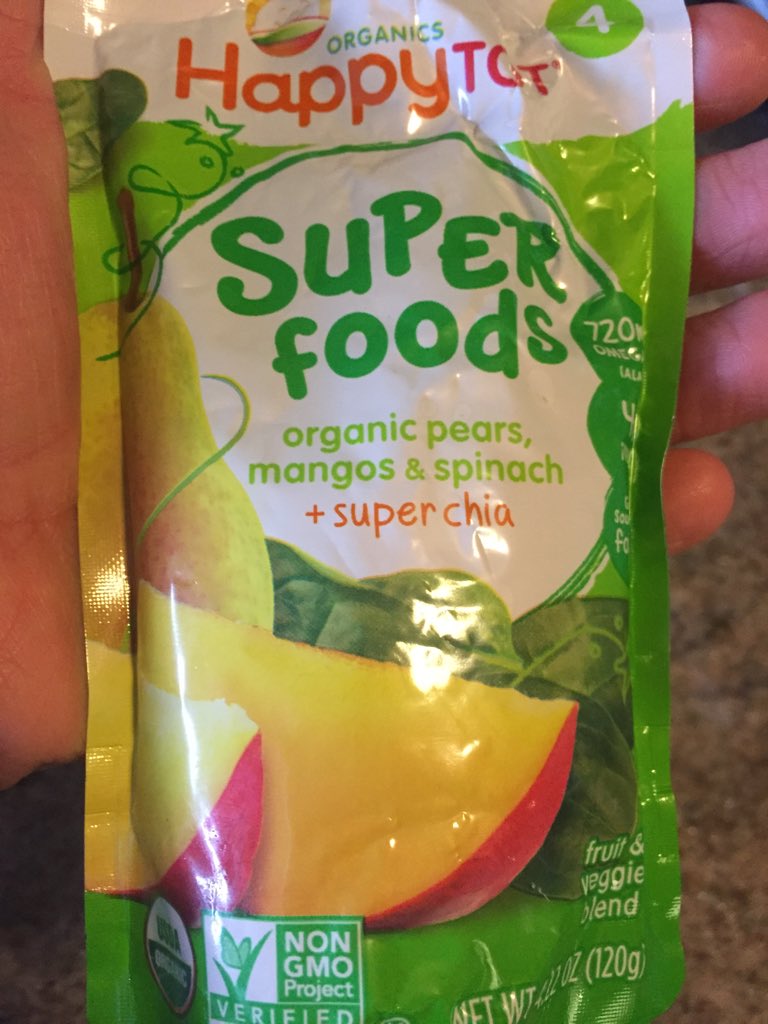 Have you seen happyfamilybrands new packaging? Same #organic #superfood ingredients! Yum! #ToddlerLife