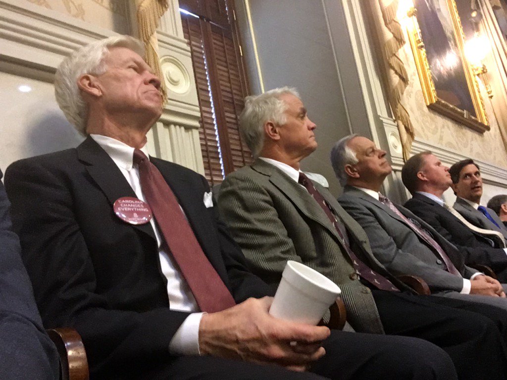 scsenategop's tweet photo. Judicial elections with @SenatorMikeFair @SenatorCampsen @RonnieCromer &amp; @paulthurmond https://t.co/NwdSWbH0XR