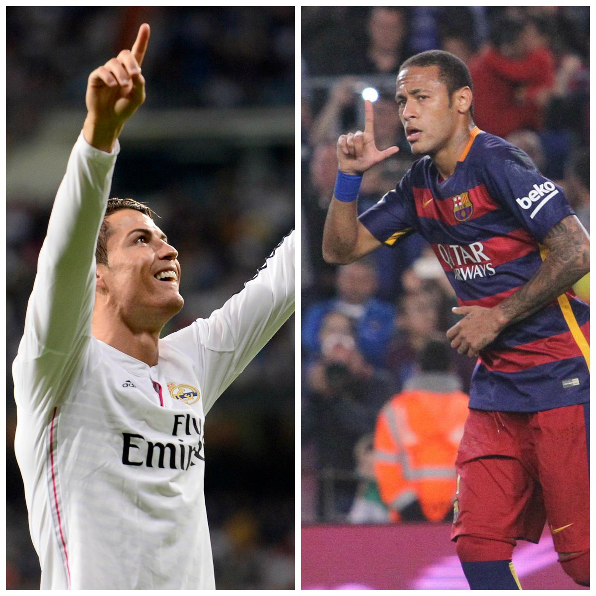 LaLiga's tweet photo. 🎁🎉 | ¿Sabéis quiénes cumplen años hoy?

¡Felicidades, @Cristiano (31) y @neymarjr (24)! https://t.co/Efwwv5mRmd