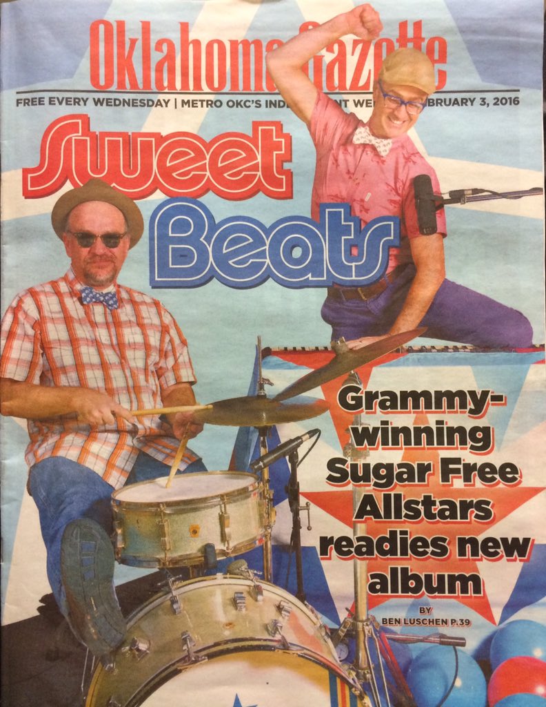 sfas's tweet photo. You guys, we're on the cover of the @okgazette!! We're so excited and honored!!

#WannaBuyFiveCopiesForOurMothers https://t.co/s0wEzSELX3