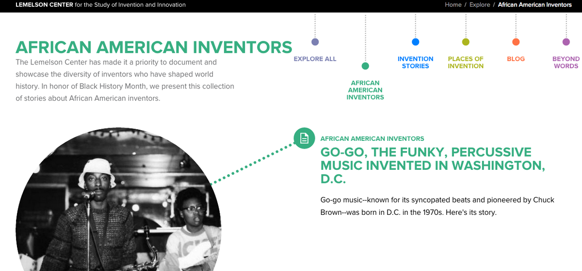 NMAAHC's tweet photo. Explore African Americans in #STEM from @SI_Invention: https://t.co/6qv28ptbgD #BlackHistoryMonth https://t.co/3ShGk2SJLg