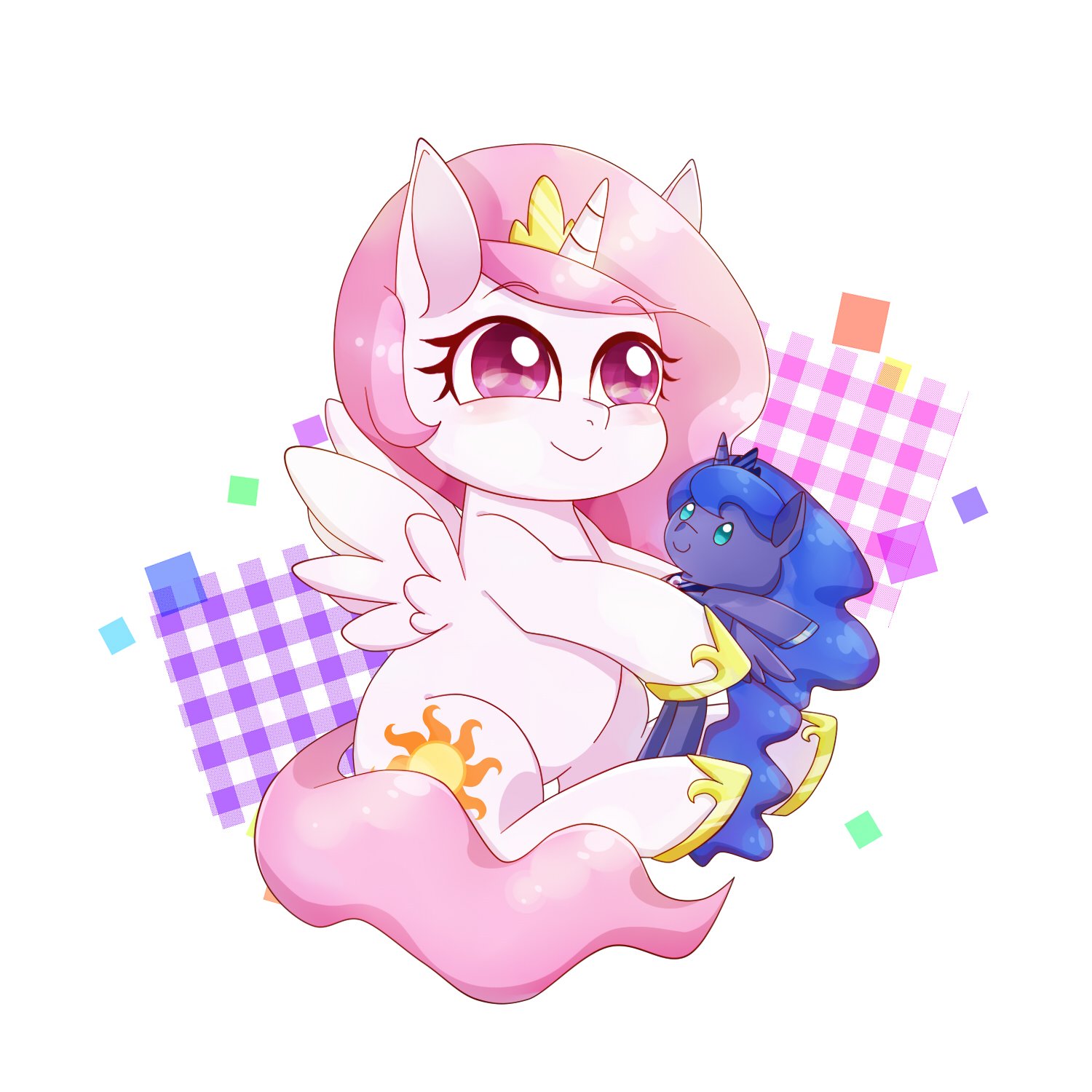 mlp baby celestia and luna