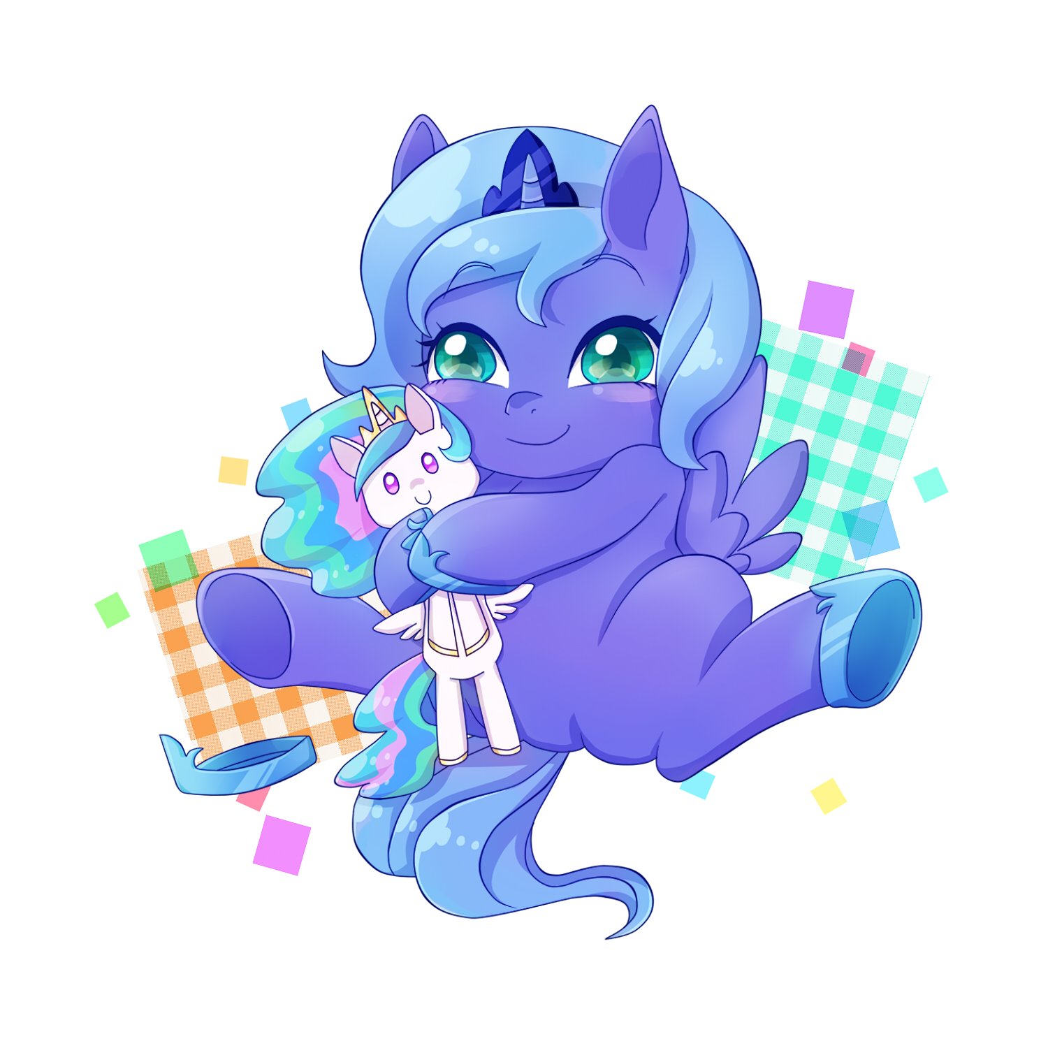 mlp baby celestia and luna