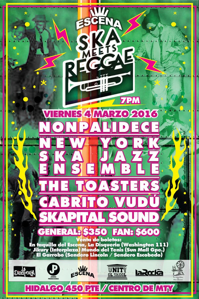 Viernes 4 de marzo en el Escena mty!