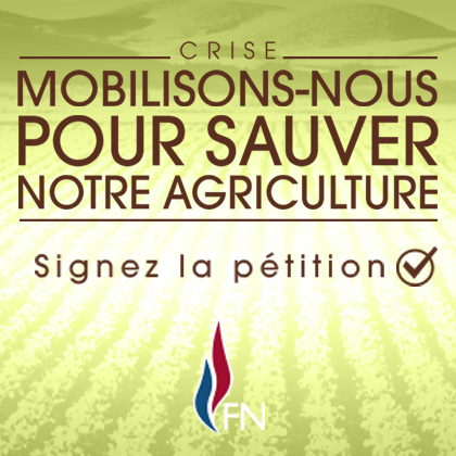 MLP_officiel's tweet photo. Mobilisons-nous pour sauver notre #agriculture : signez notre pétition ! https://t.co/f4WFwQ4hAW https://t.co/kiTppOfep8