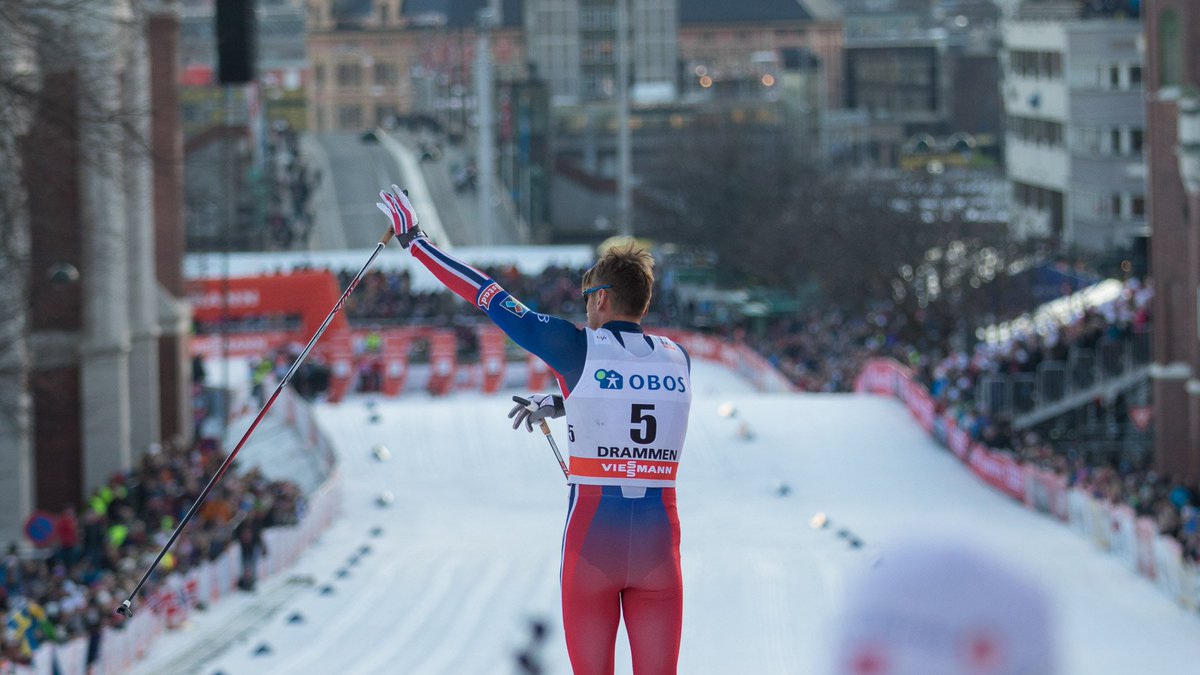 Kongen av Drammen! @PetterNorthug1  Foto: Børre E. Helgerud