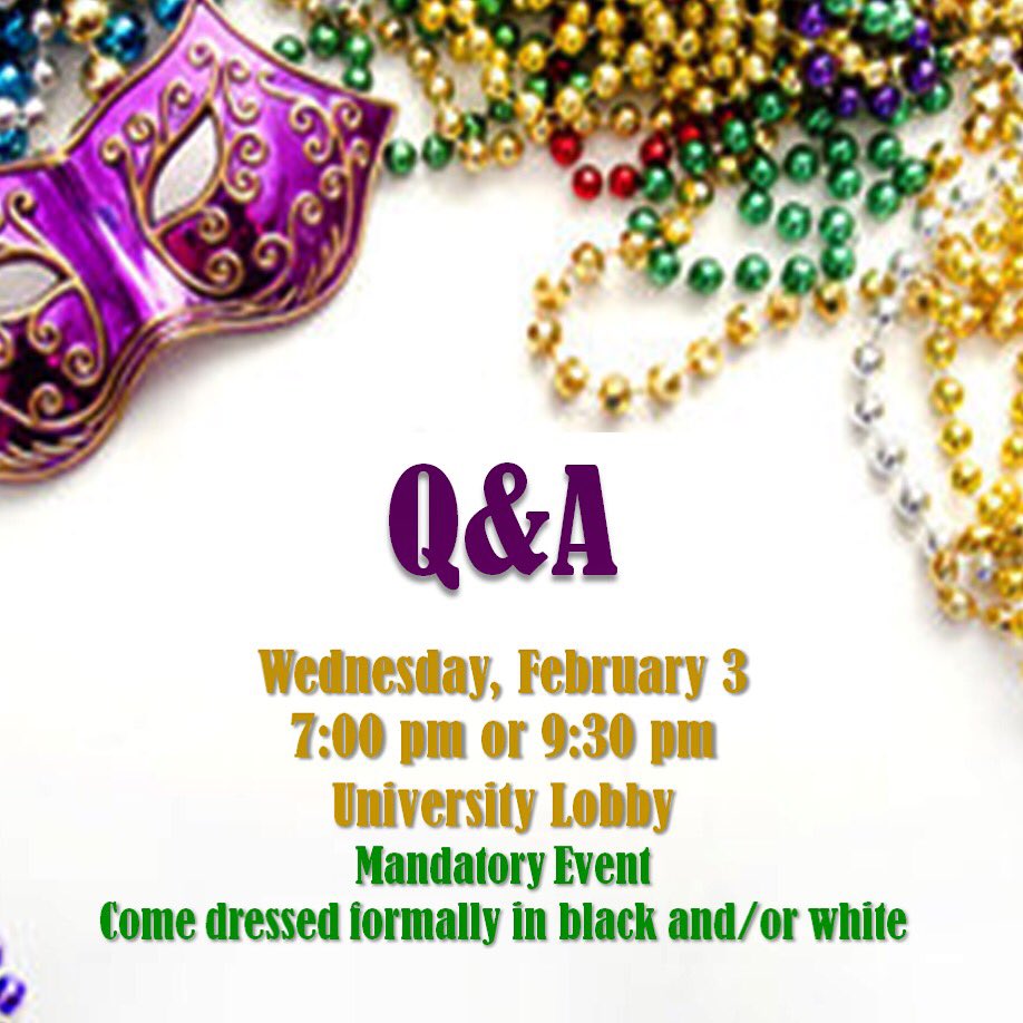 DeltaXiDelta's tweet image. Please keep in mind tonight's event is mandatory if you wish to join DXiD !