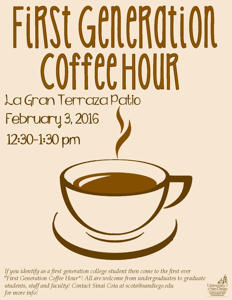 Just a reminder the SLIC invites Masters &amp; PhD students, Staff &amp; Faculty who identify as 1st Gen College Students!