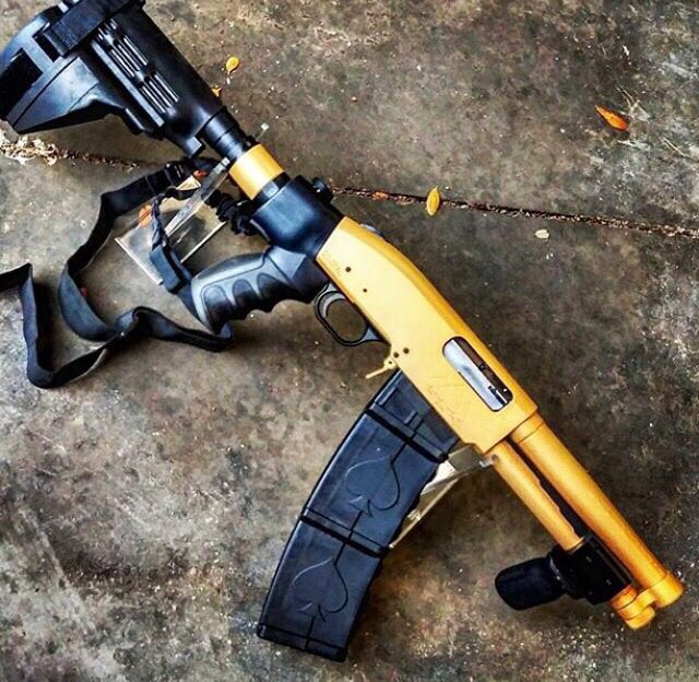 anotherxnobody_'s tweet photo. I wanna do some shit like this to my shotgun. https://t.co/pTNX547ZIS